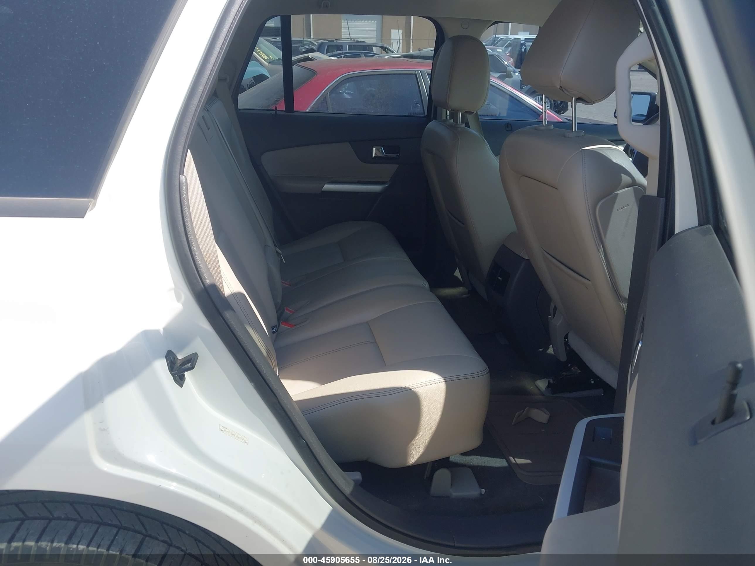 2013 Ford Edge Sel White vin: 2FMDK3JC6DBB58025