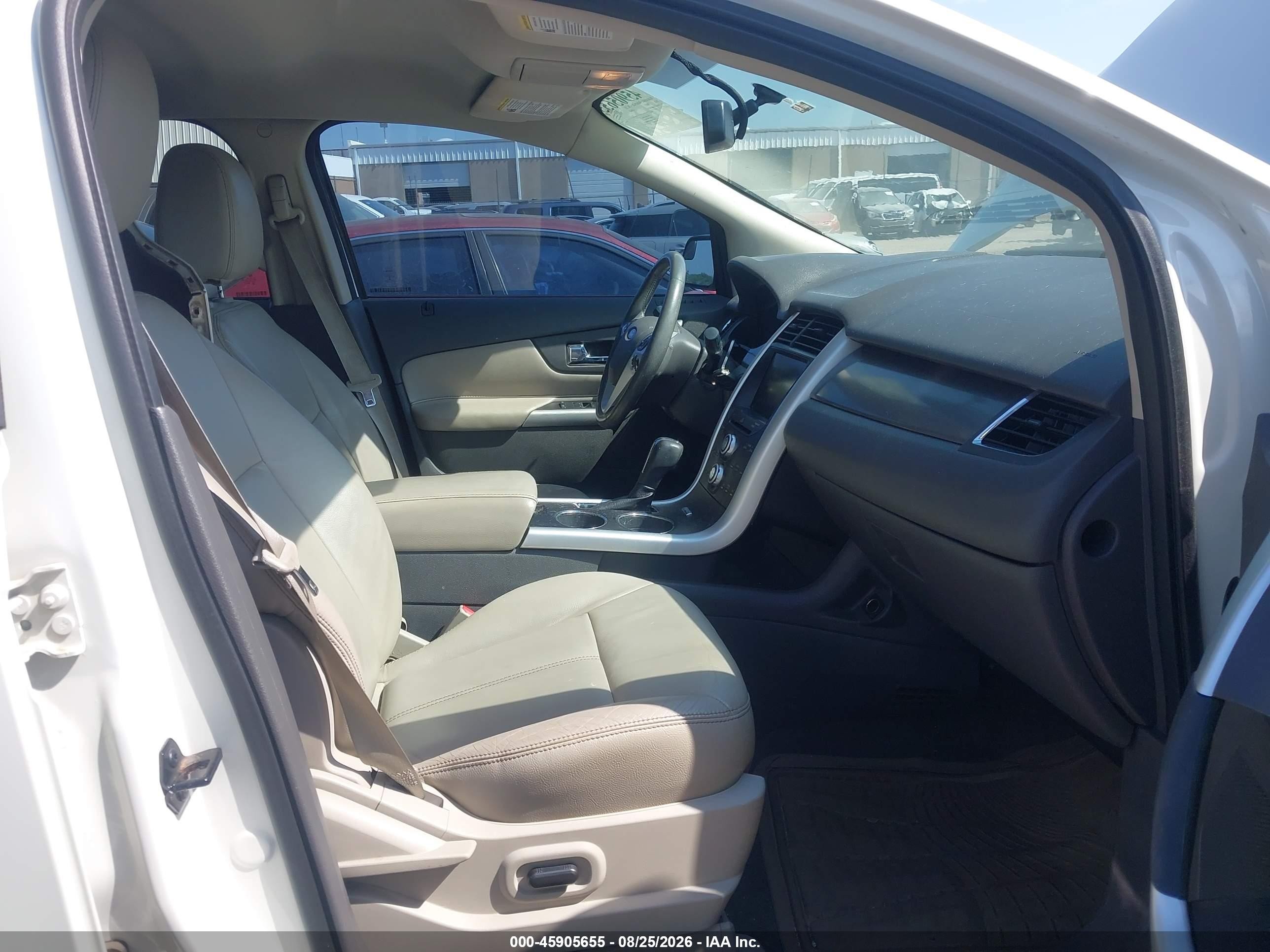 2013 Ford Edge Sel White vin: 2FMDK3JC6DBB58025