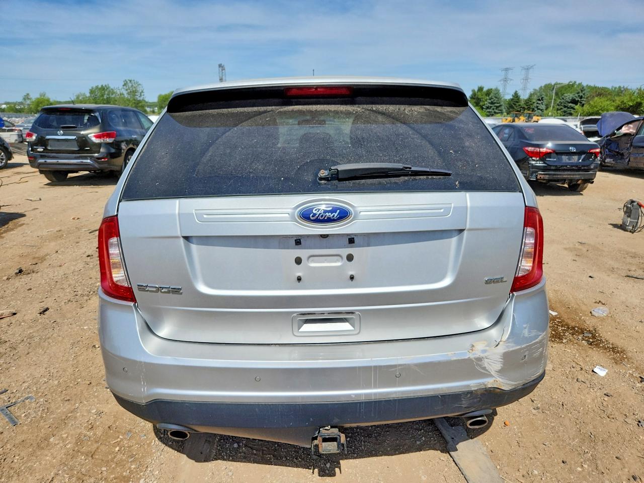 2013 Ford Edge Sel Silver vin: 2FMDK3JC6DBB63550