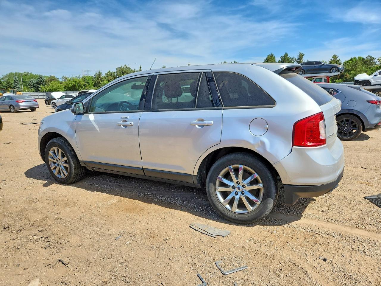 2013 Ford Edge Sel Silver vin: 2FMDK3JC6DBB63550
