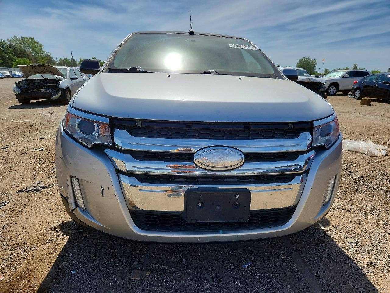 2013 Ford Edge Sel Silver vin: 2FMDK3JC6DBB63550