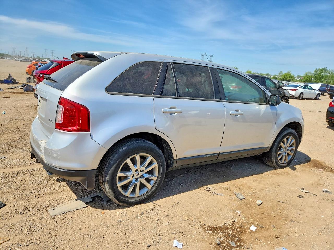 2013 Ford Edge Sel Silver vin: 2FMDK3JC6DBB63550