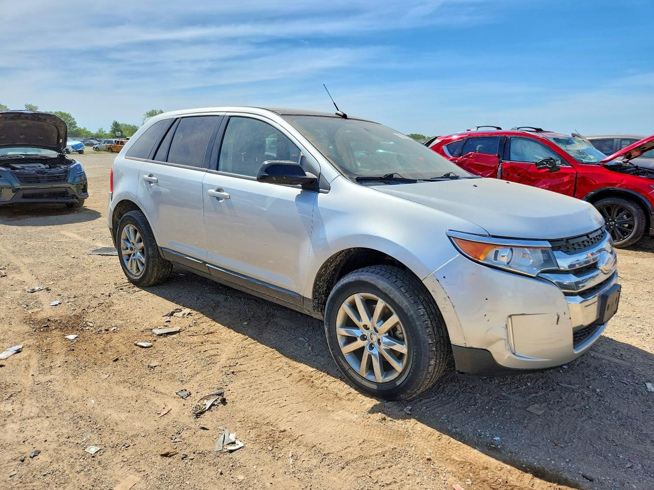 2013 Ford Edge Sel Silver vin: 2FMDK3JC6DBB63550