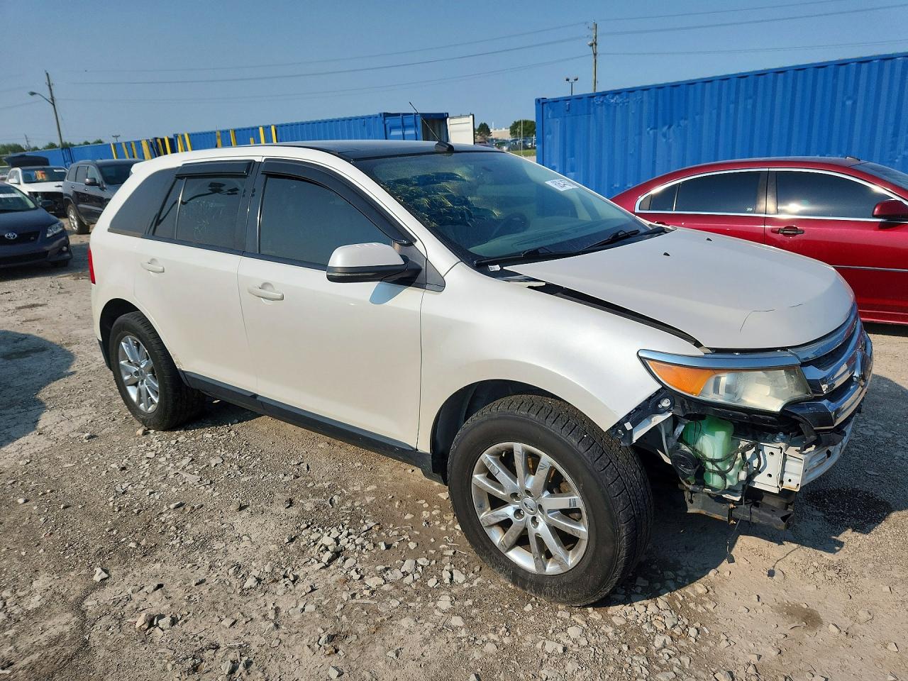 2013 Ford Edge Sel White vin: 2FMDK3JC6DBB89887