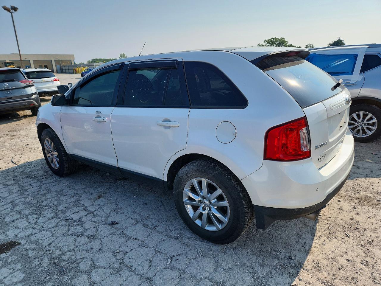 2013 Ford Edge Sel White vin: 2FMDK3JC6DBB89887