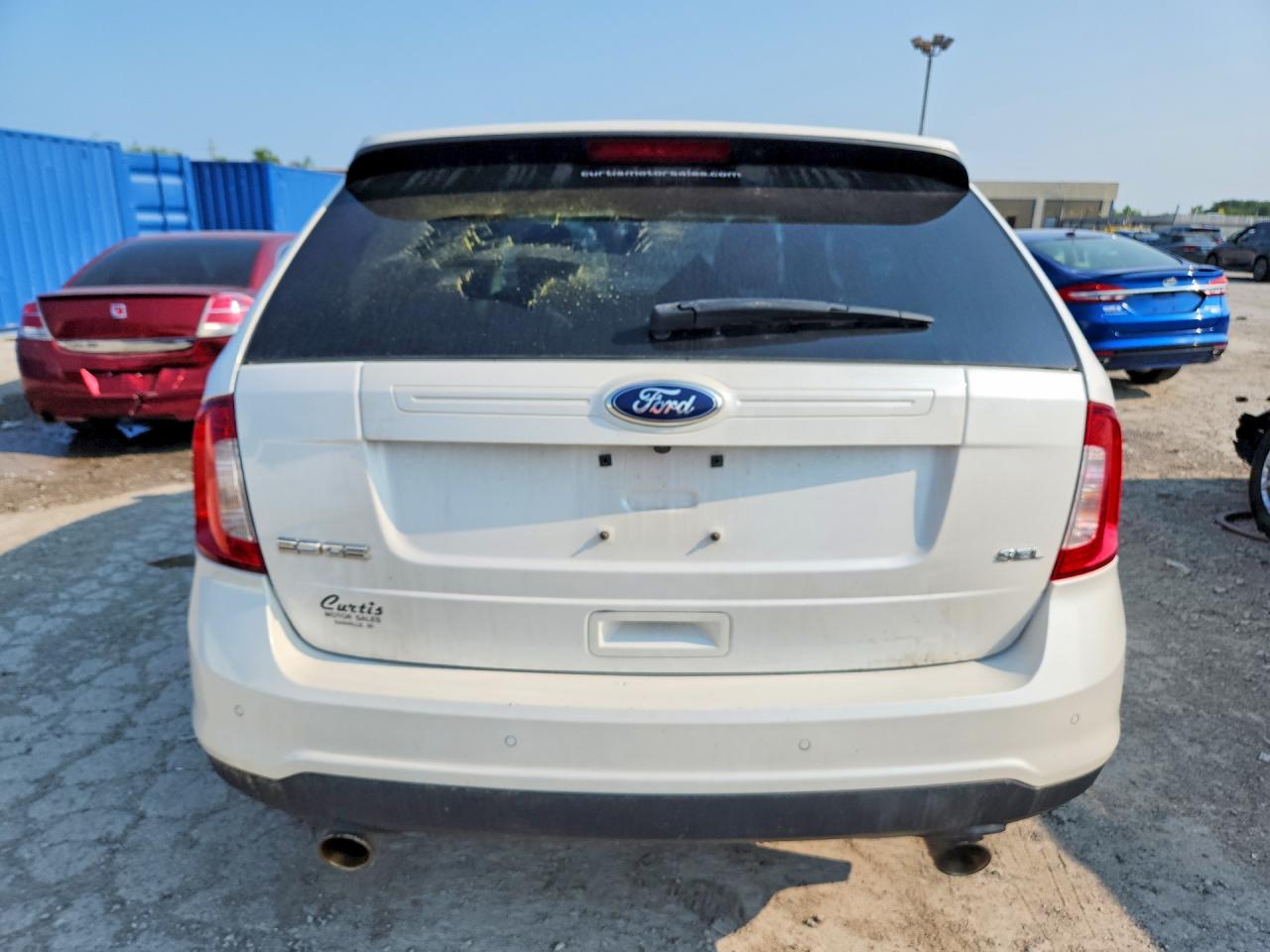 2013 Ford Edge Sel White vin: 2FMDK3JC6DBB89887