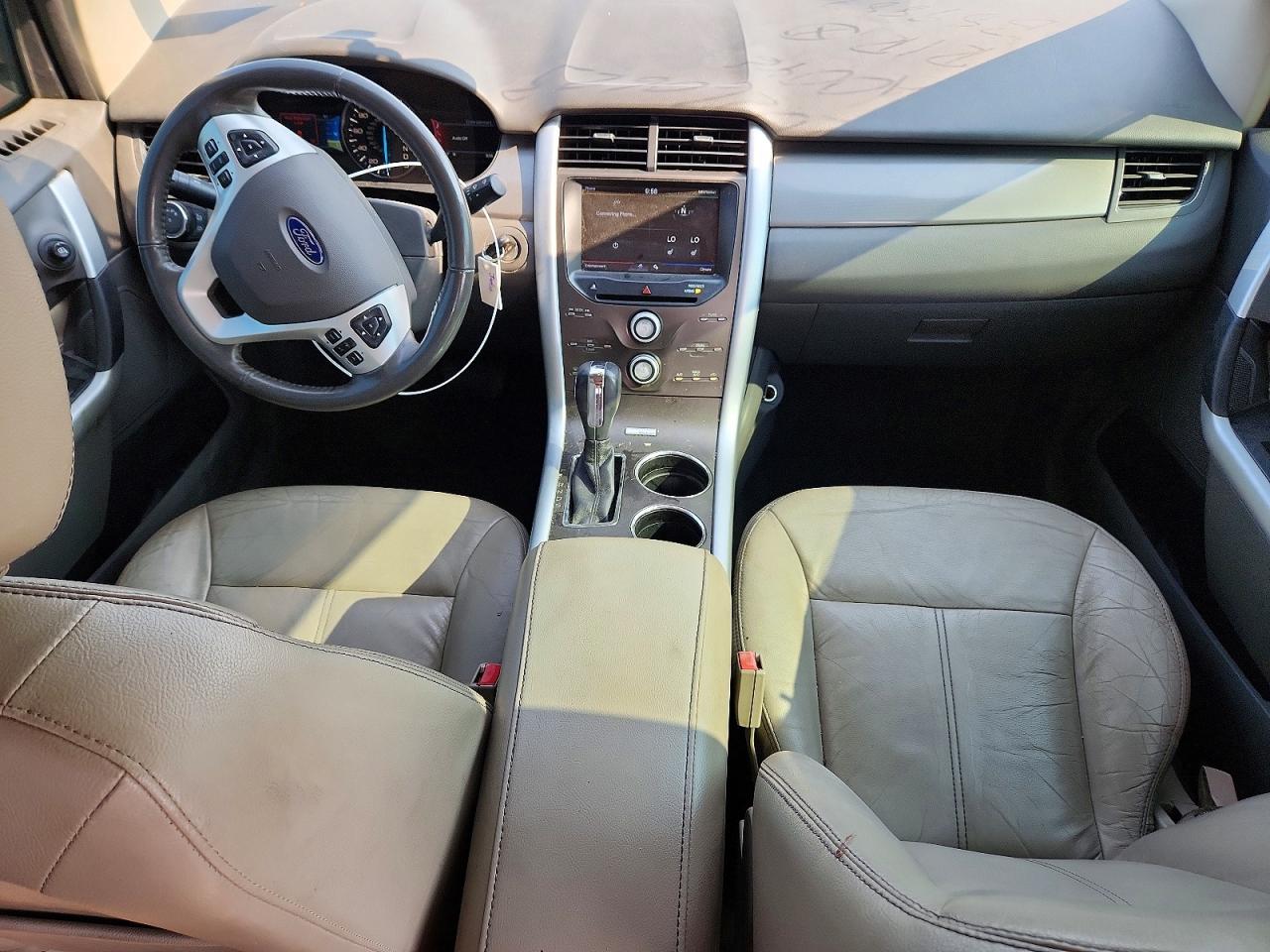 2013 Ford Edge Sel White vin: 2FMDK3JC6DBB89887