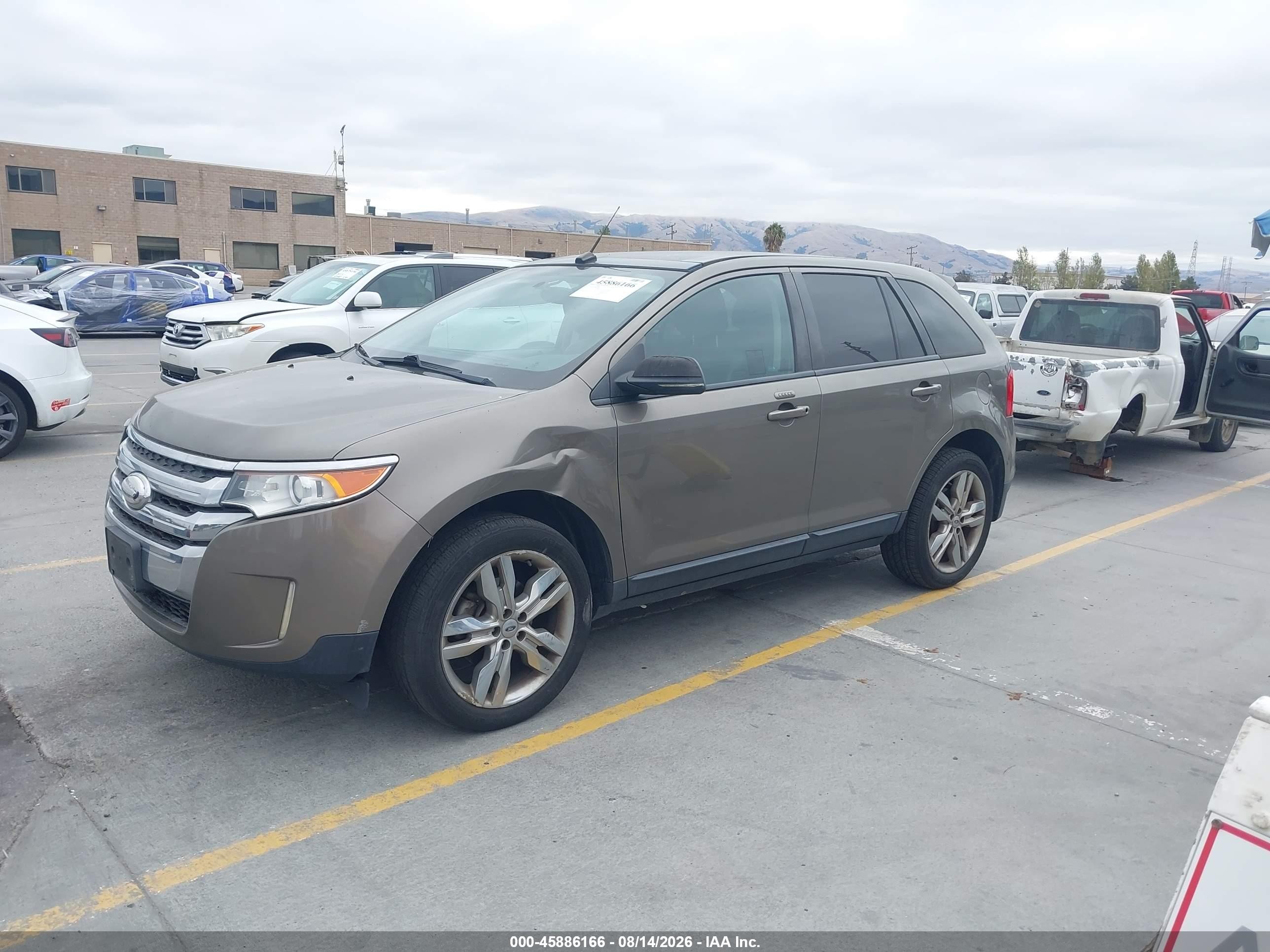 2013 Ford Edge Sel Brown vin: 2FMDK3JC6DBC34634