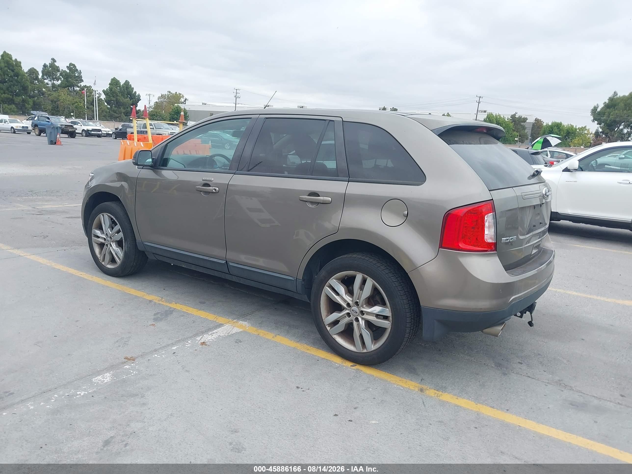 2013 Ford Edge Sel Brown vin: 2FMDK3JC6DBC34634