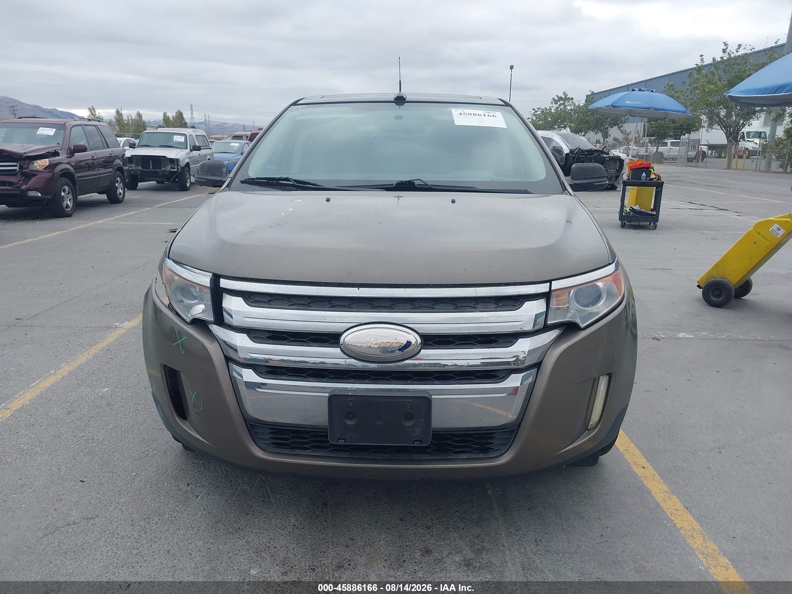 2013 Ford Edge Sel Brown vin: 2FMDK3JC6DBC34634