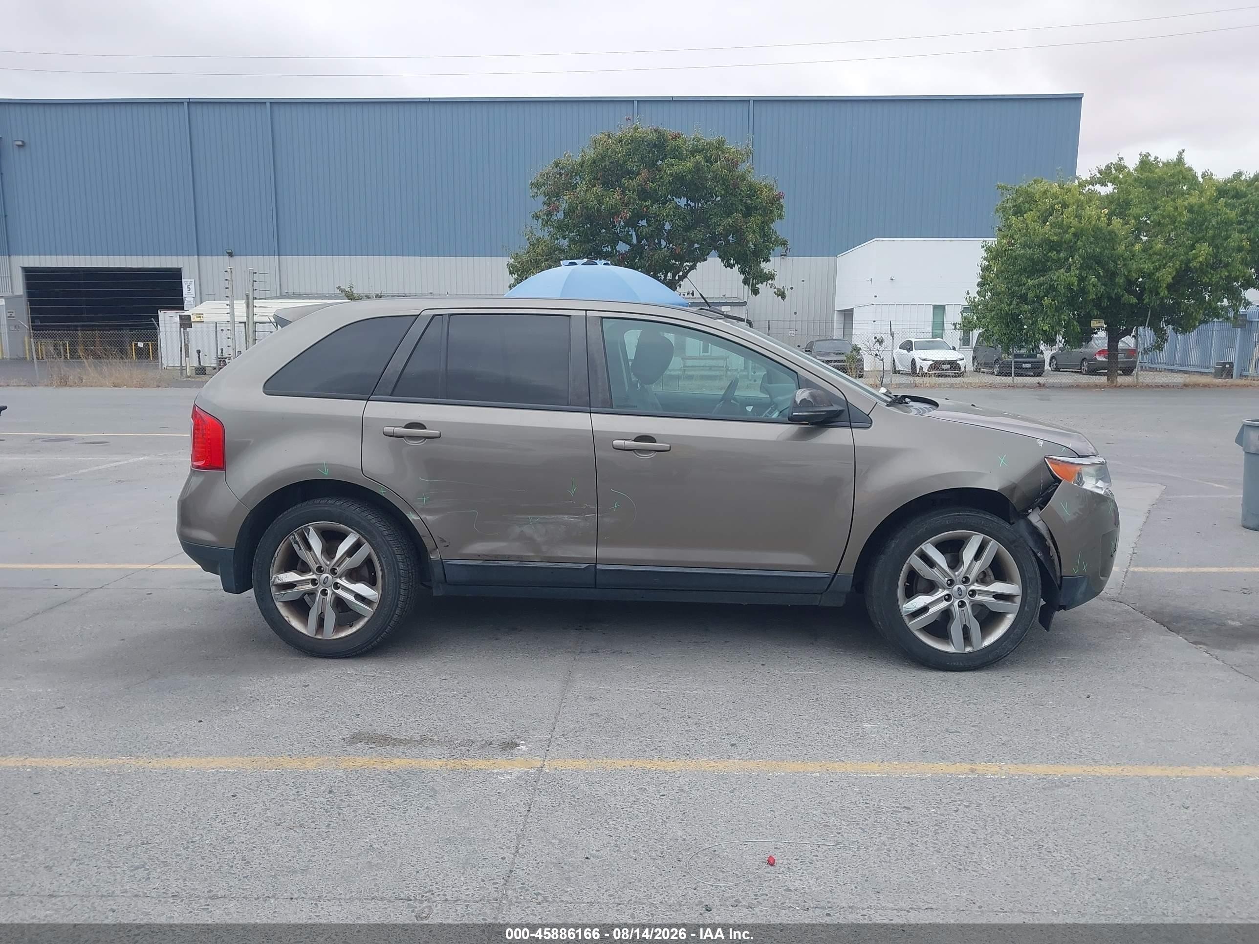 2013 Ford Edge Sel Brown vin: 2FMDK3JC6DBC34634