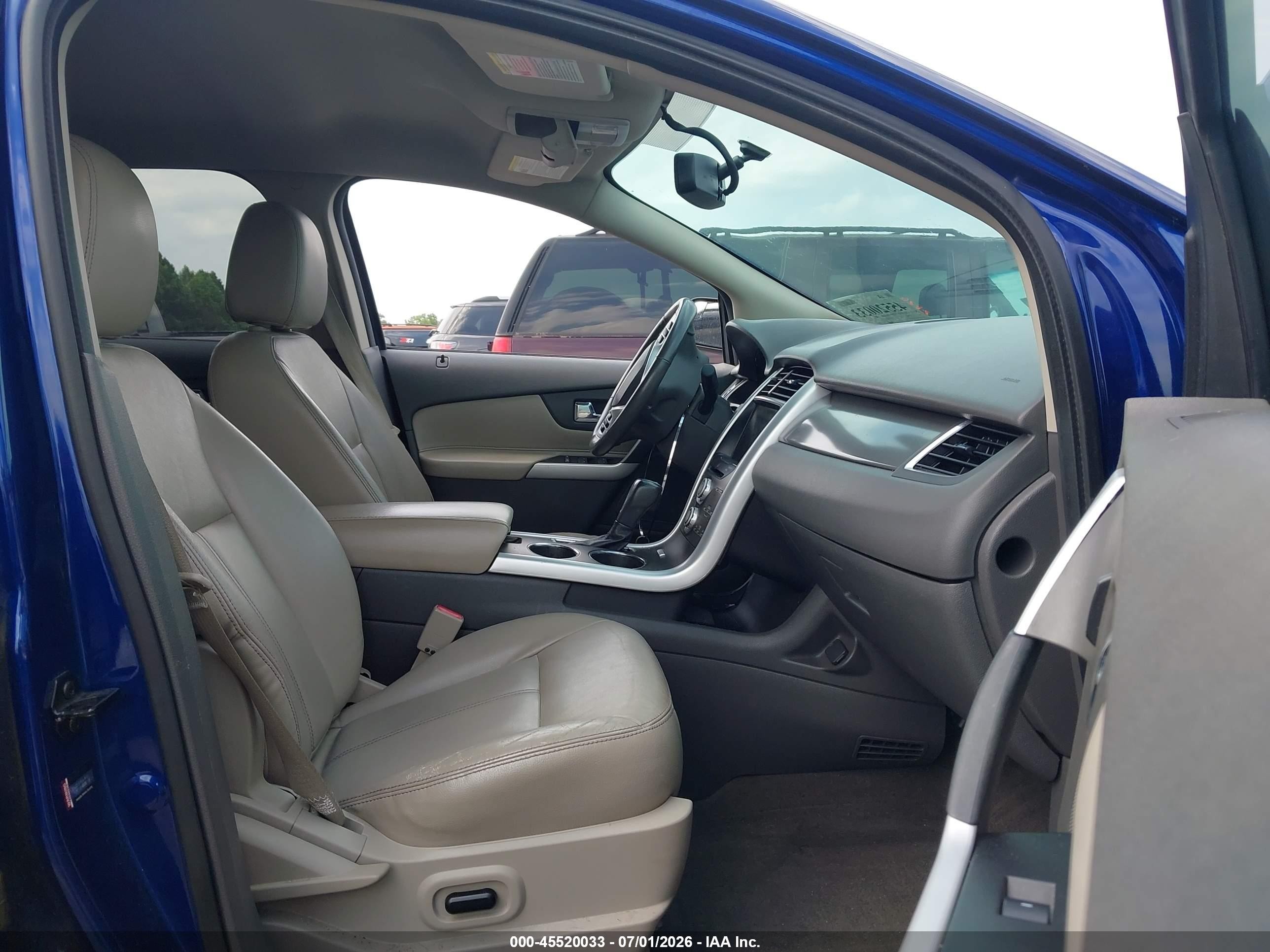 2013 Ford Edge Sel Blue vin: 2FMDK3JC6DBC59355