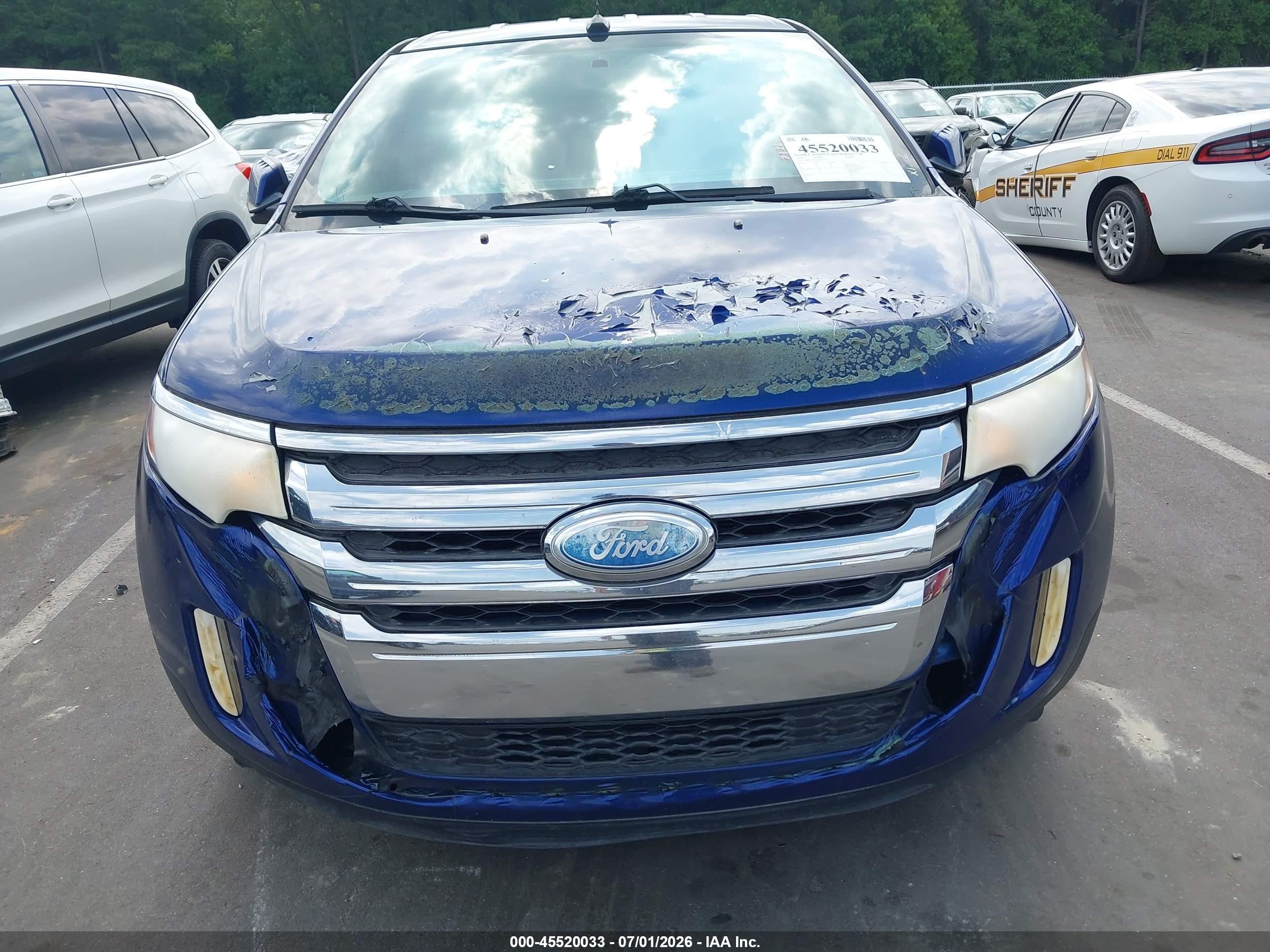 2013 Ford Edge Sel Blue vin: 2FMDK3JC6DBC59355