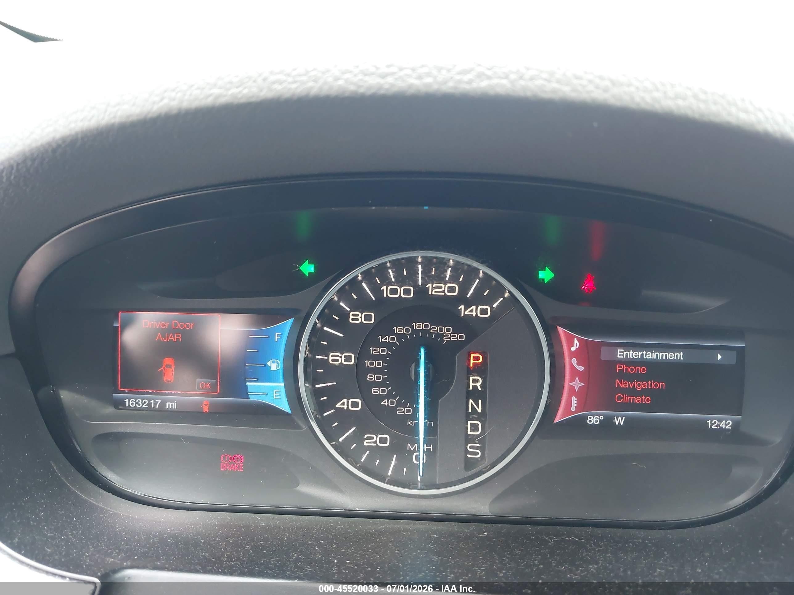 2013 Ford Edge Sel Blue vin: 2FMDK3JC6DBC59355