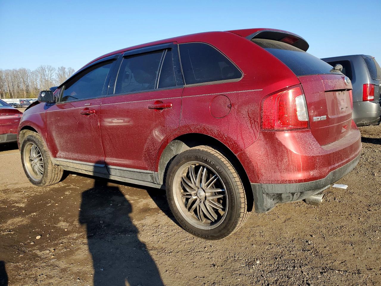 2013 Ford Edge Sel Red vin: 2FMDK3JC6DBC60747