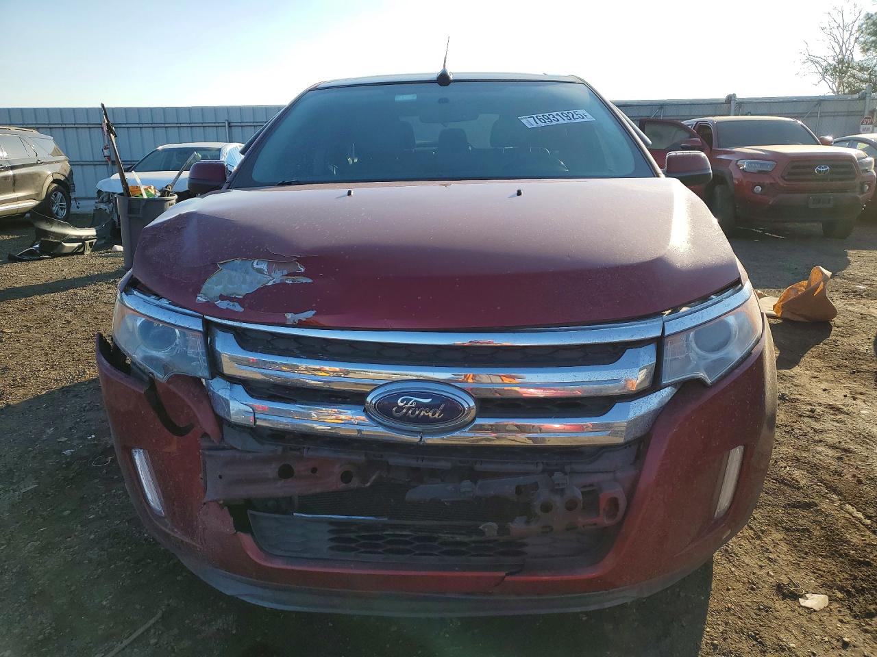 2013 Ford Edge Sel Red vin: 2FMDK3JC6DBC60747