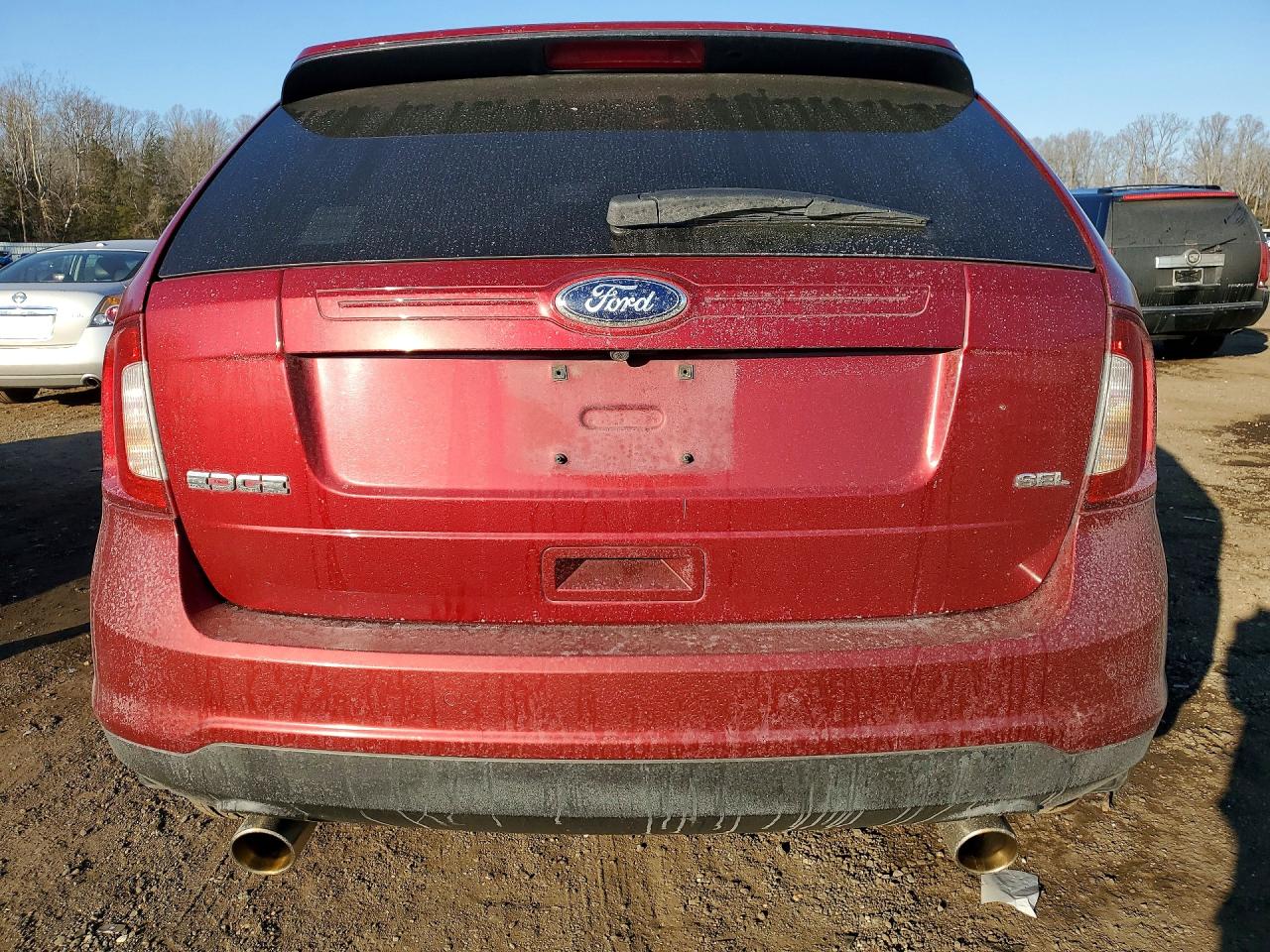 2013 Ford Edge Sel Red vin: 2FMDK3JC6DBC60747