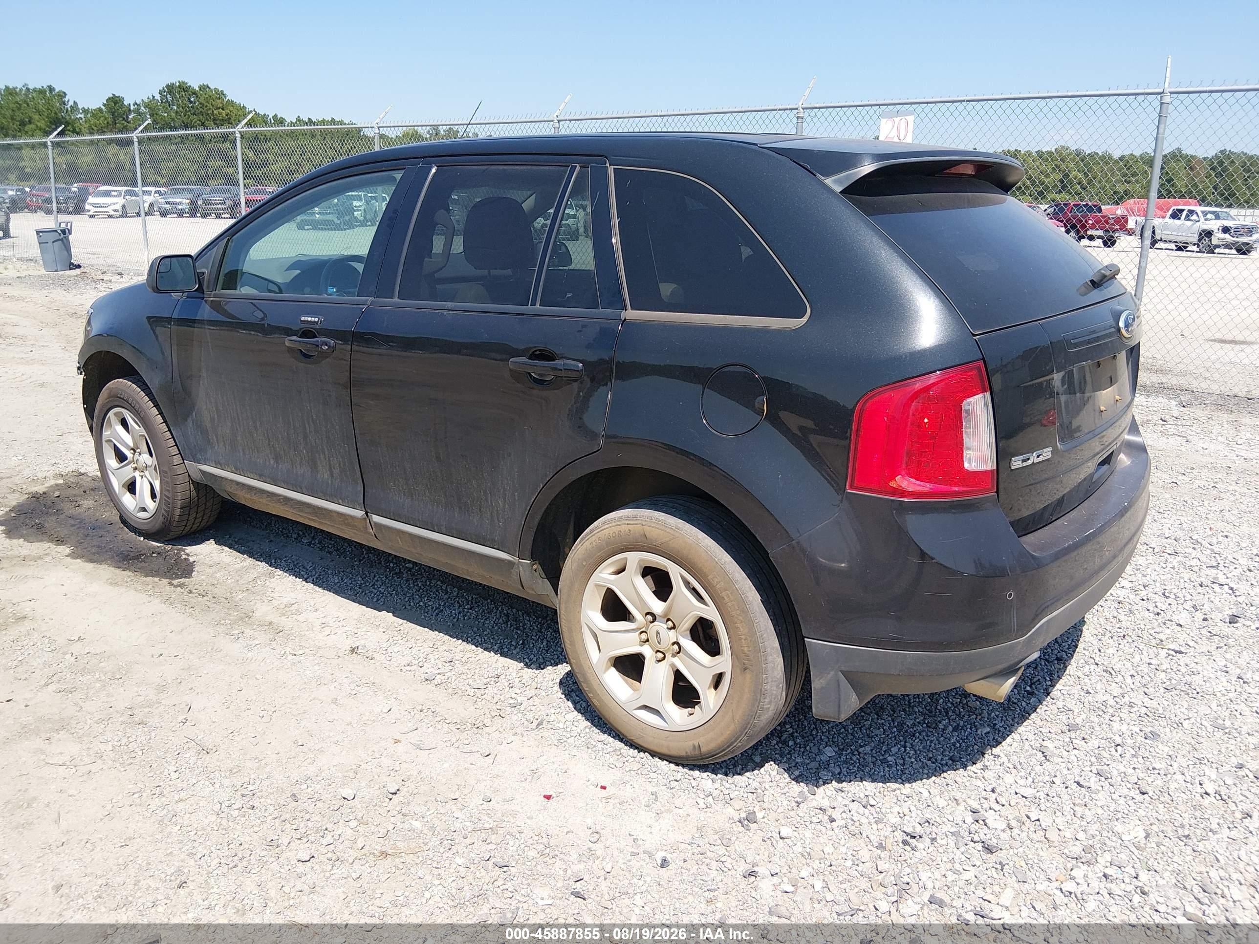 2013 Ford Edge Sel Black vin: 2FMDK3JC6DBC96941