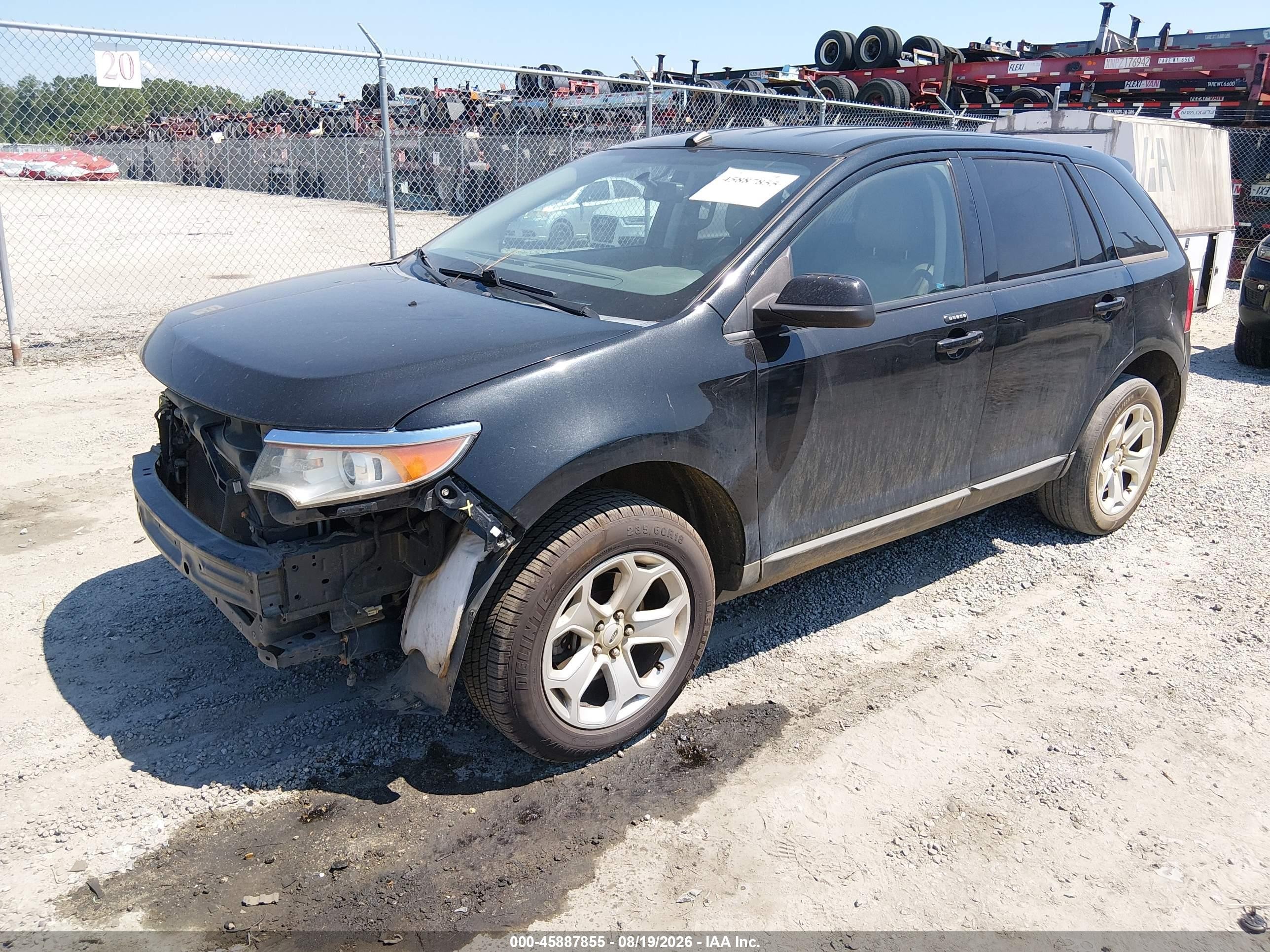 2013 Ford Edge Sel Black vin: 2FMDK3JC6DBC96941