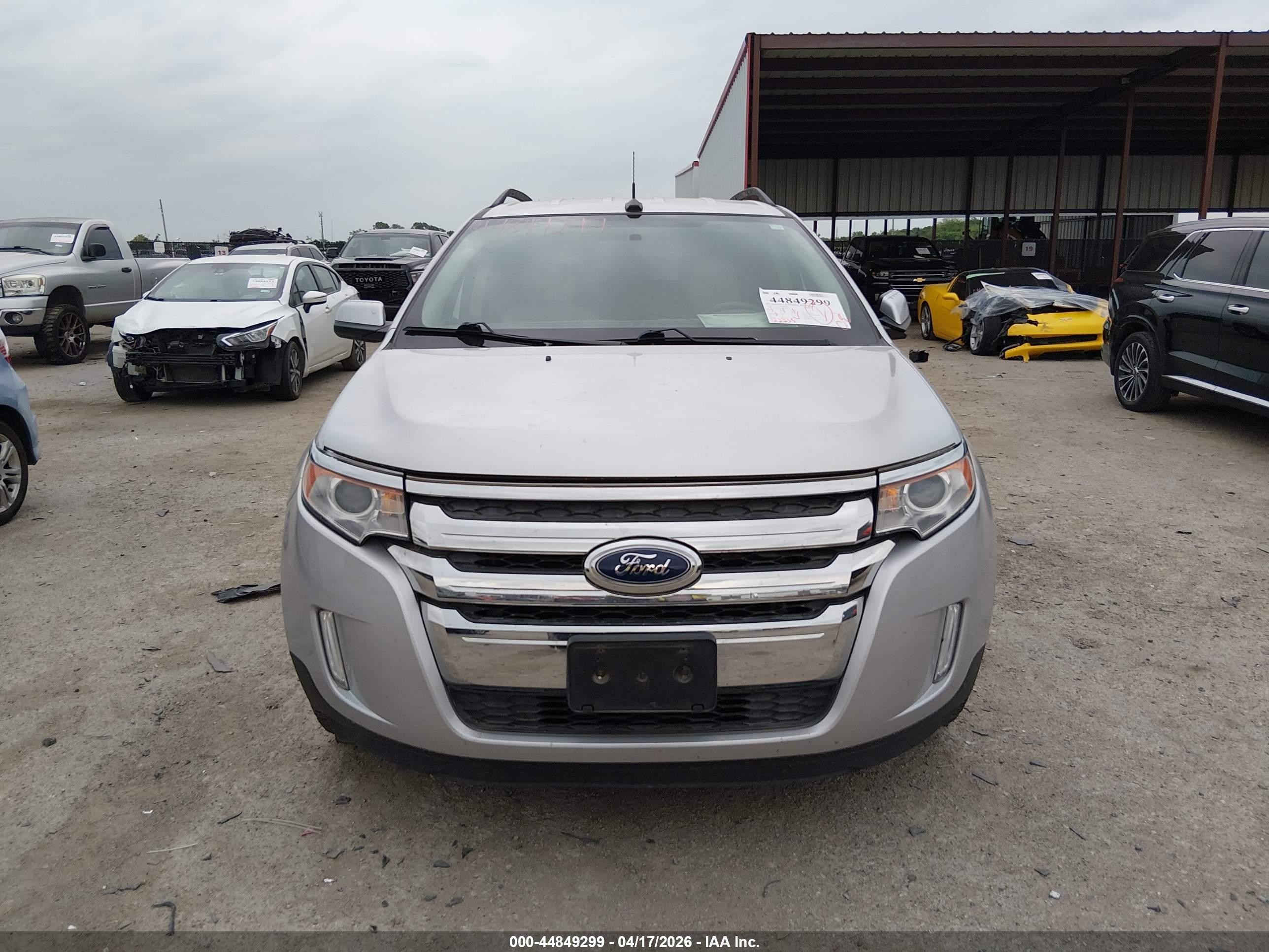 2013 Ford Edge Sel Серебряный vin: 2FMDK3JC6DBE10081