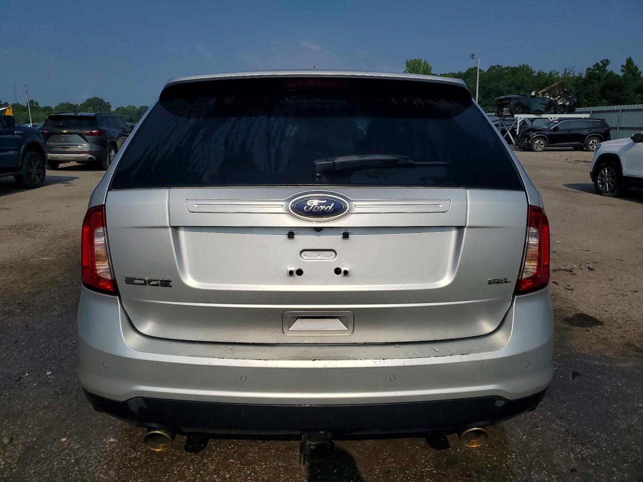 2013 Ford Edge Sel Silver vin: 2FMDK3JC6DBE30735