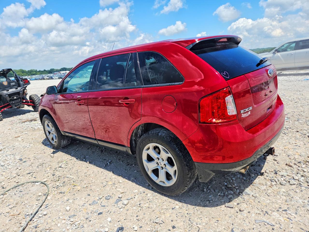 2013 Ford Edge Sel Red vin: 2FMDK3JC6DBE32386