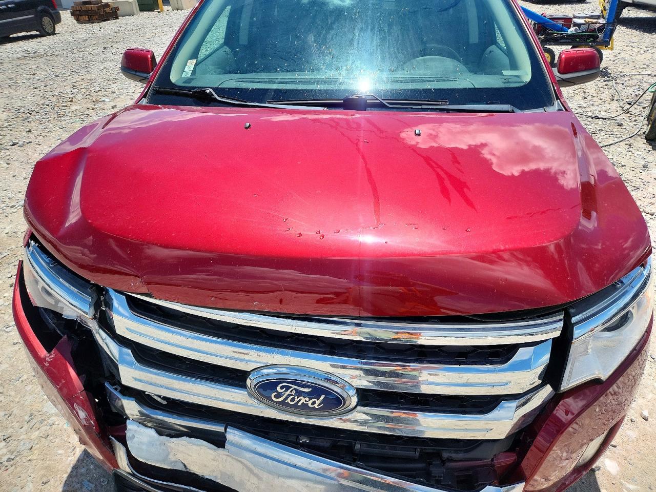 2013 Ford Edge Sel Red vin: 2FMDK3JC6DBE32386