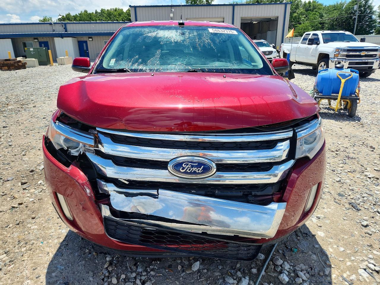 2013 Ford Edge Sel Red vin: 2FMDK3JC6DBE32386