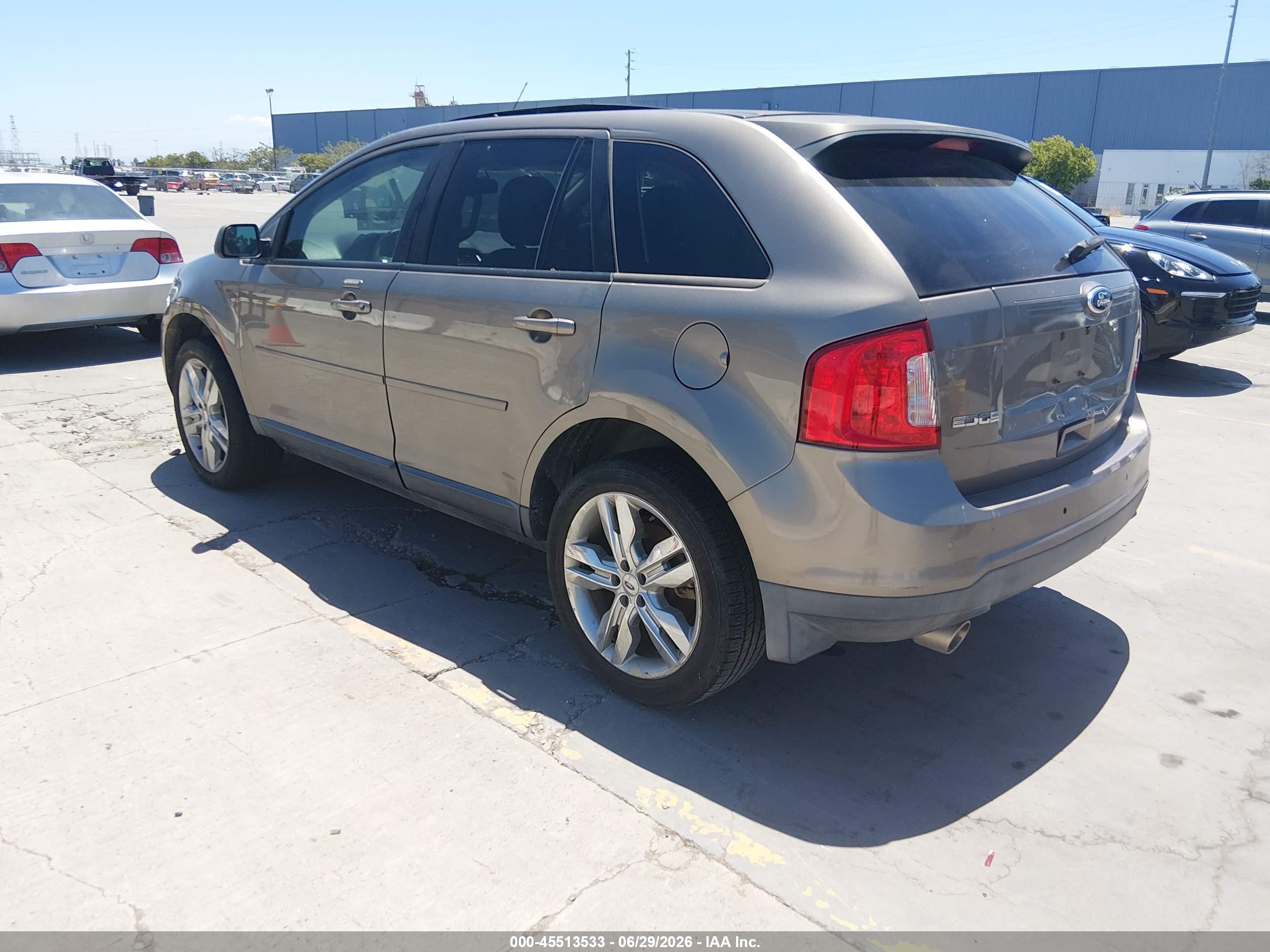 2013 Ford Edge Sel Gray vin: 2FMDK3JC6DBE38267