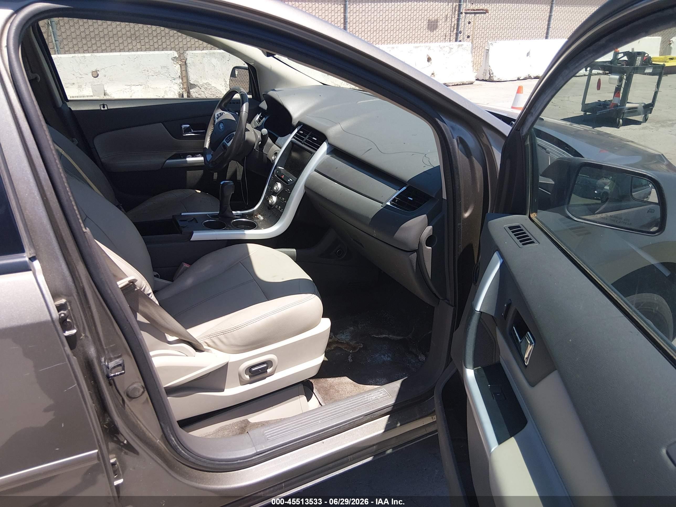 2013 Ford Edge Sel Gray vin: 2FMDK3JC6DBE38267