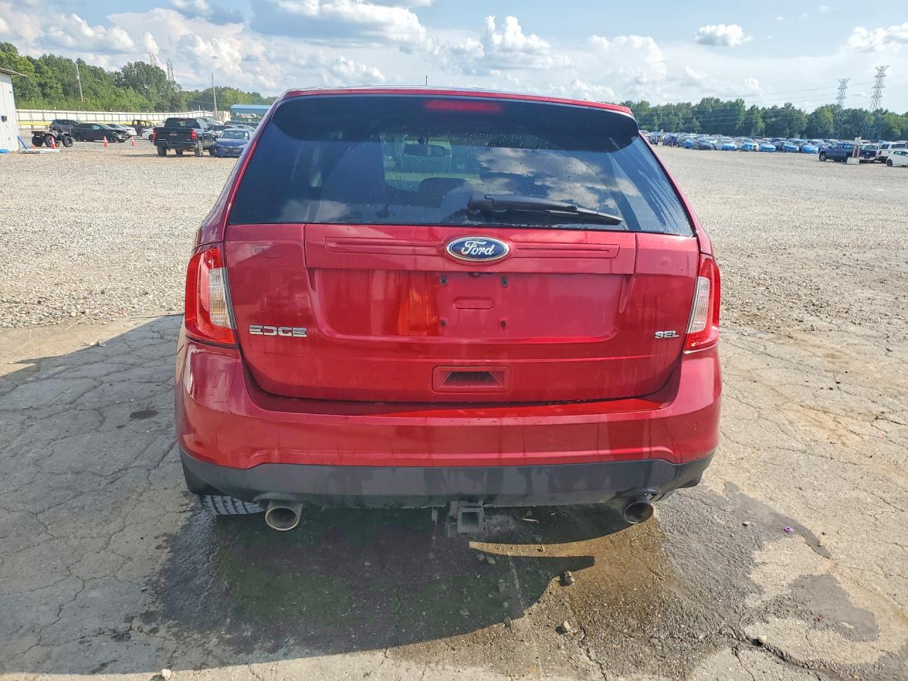 2014 Ford Edge Sel Red vin: 2FMDK3JC6EBA02438