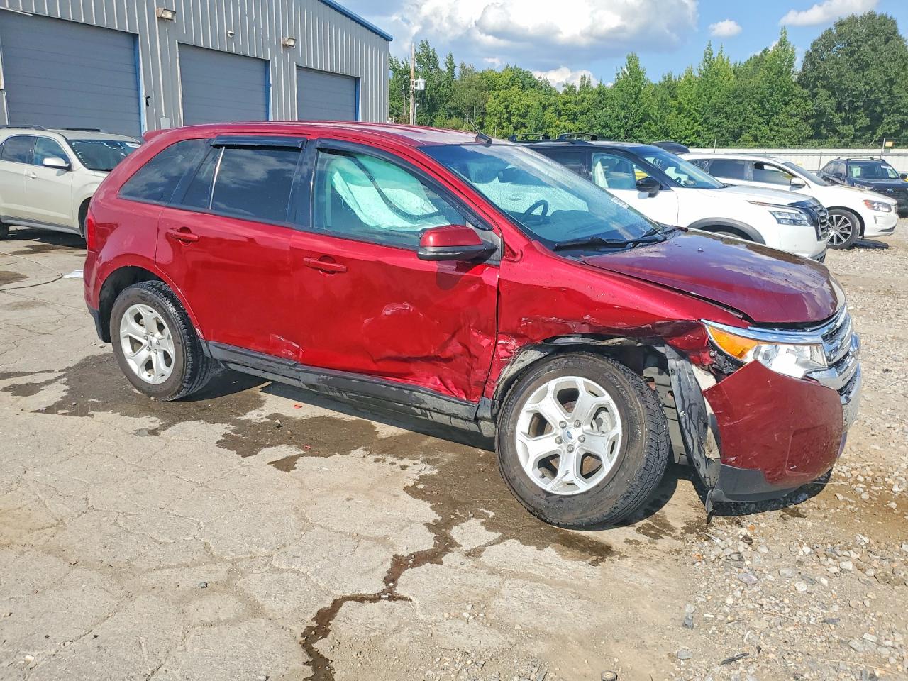 2014 Ford Edge Sel Red vin: 2FMDK3JC6EBA02438