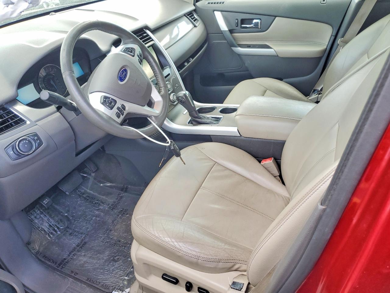2014 Ford Edge Sel Red vin: 2FMDK3JC6EBA02438