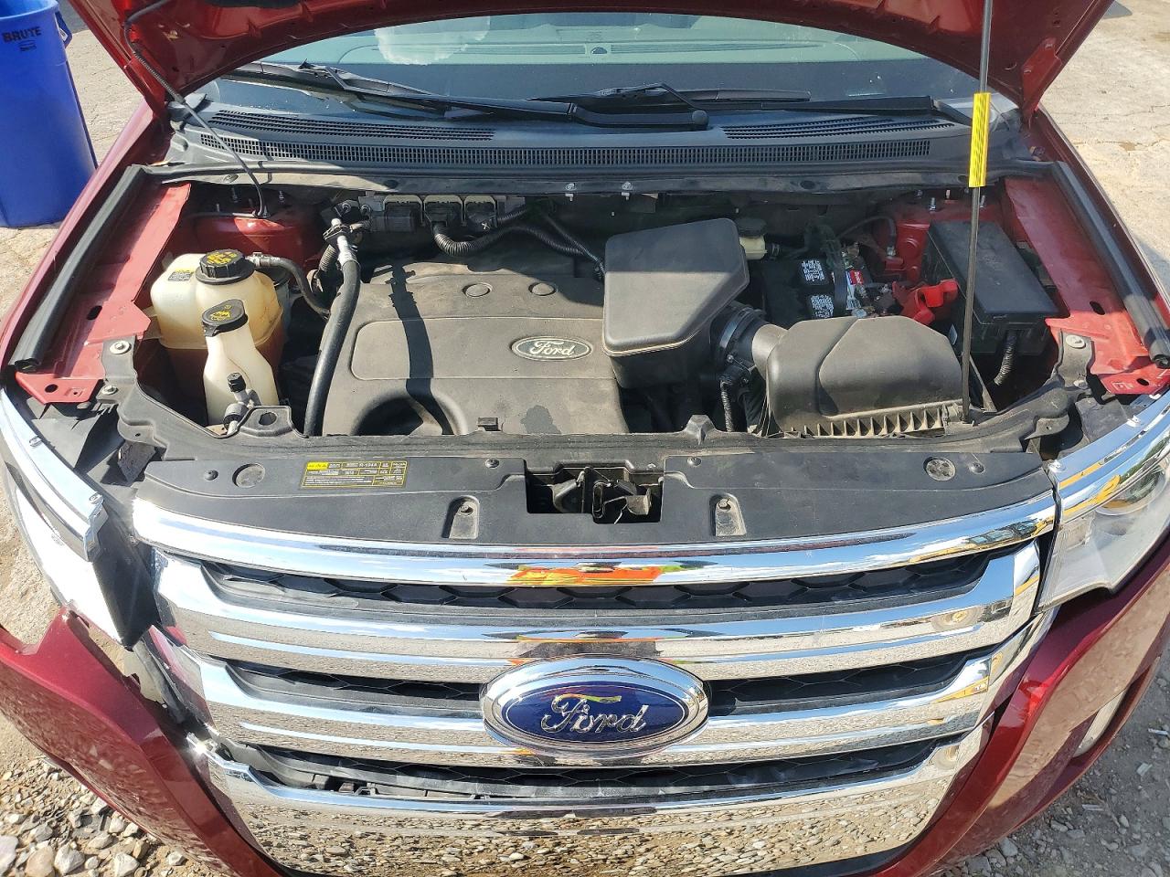 2014 Ford Edge Sel Red vin: 2FMDK3JC6EBA02438