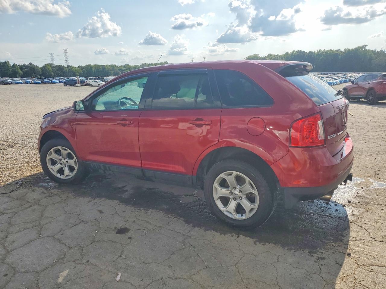 2014 Ford Edge Sel Red vin: 2FMDK3JC6EBA02438