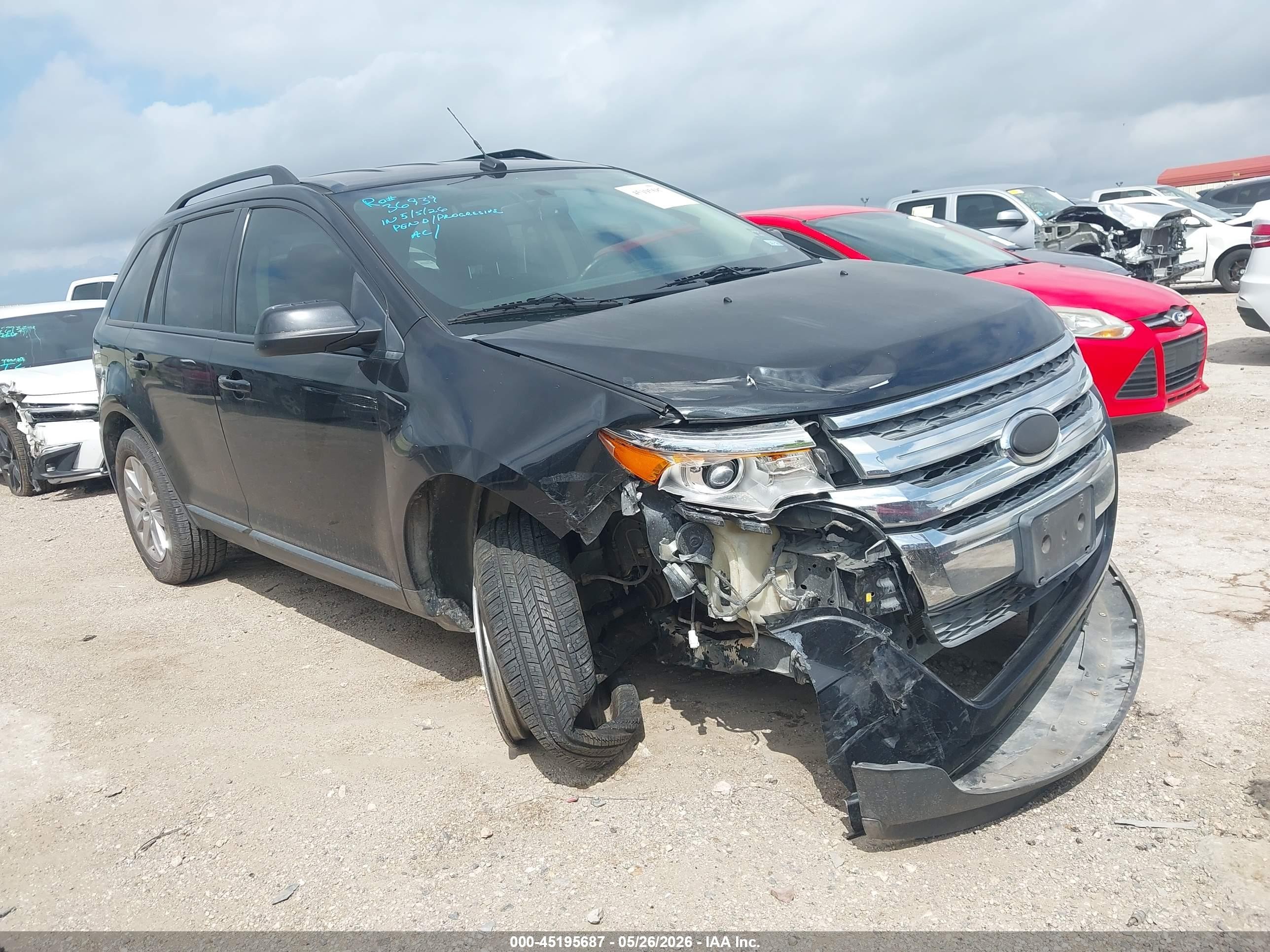 2014 Ford Edge Sel Black vin: 2FMDK3JC6EBA17408