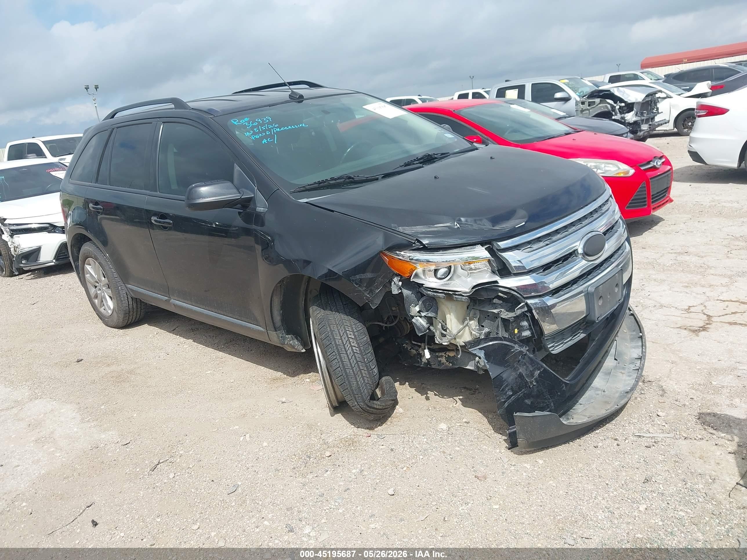 2014 Ford Edge Sel Black vin: 2FMDK3JC6EBA17408