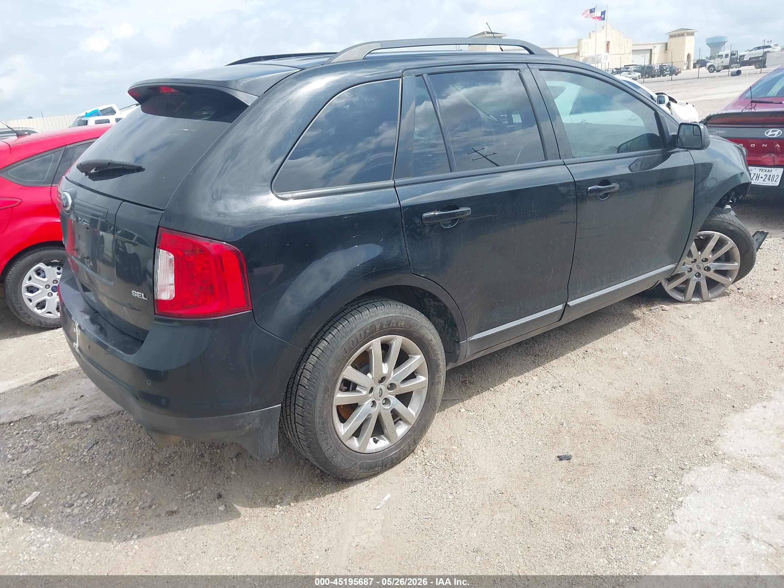 2014 Ford Edge Sel Black vin: 2FMDK3JC6EBA17408