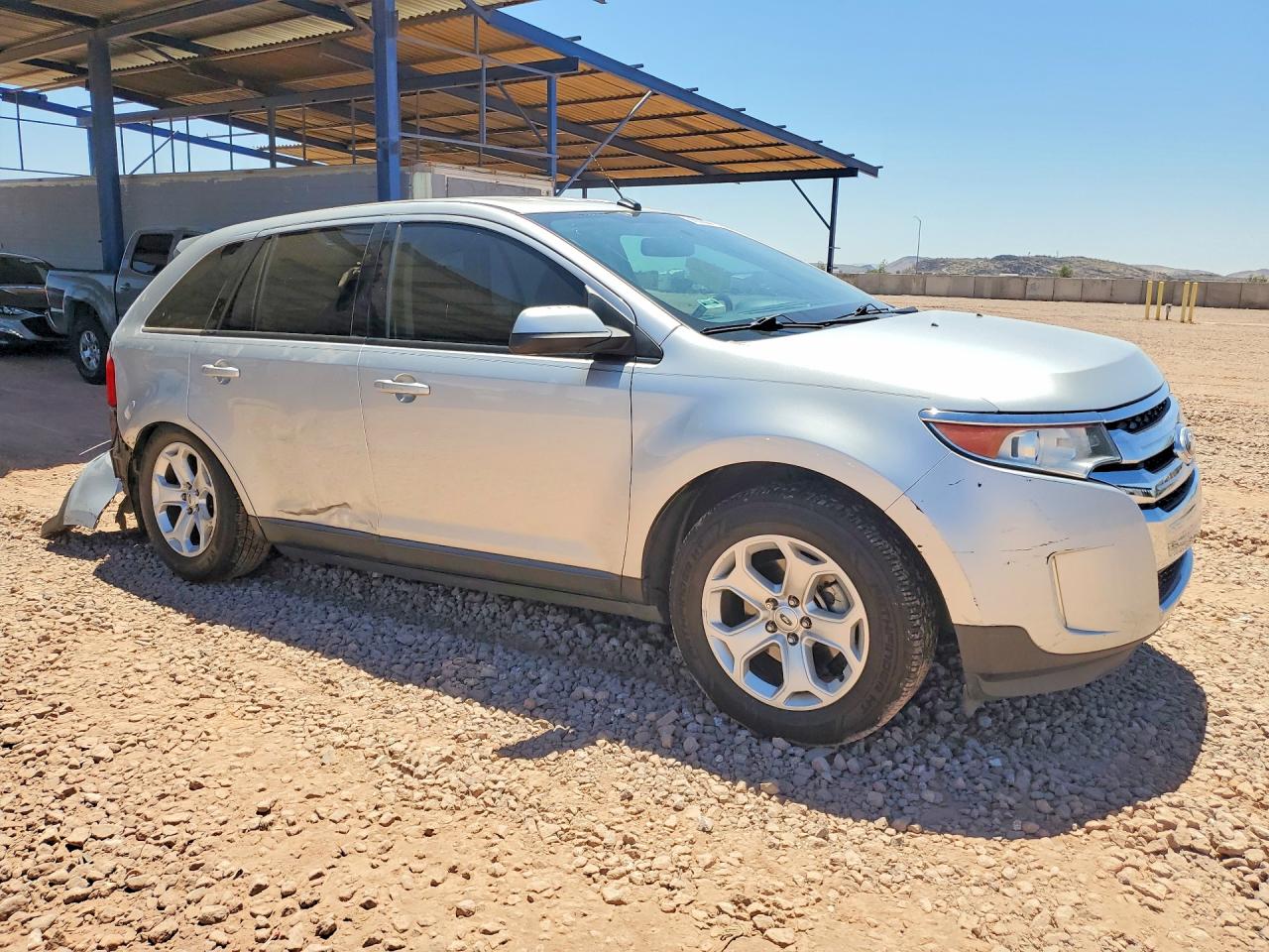 2014 Ford Edge Sel Silver vin: 2FMDK3JC6EBA46455