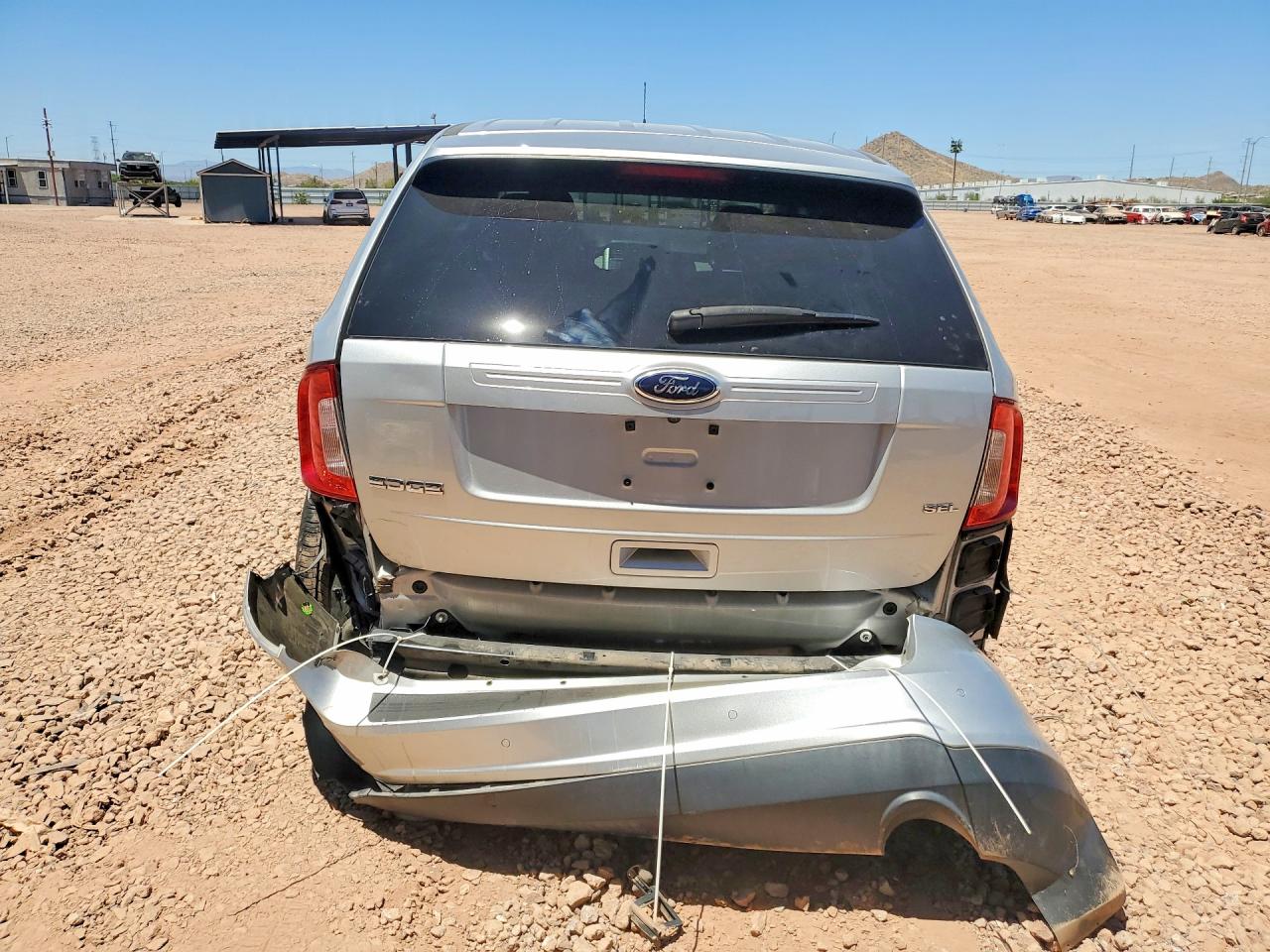 2014 Ford Edge Sel Silver vin: 2FMDK3JC6EBA46455
