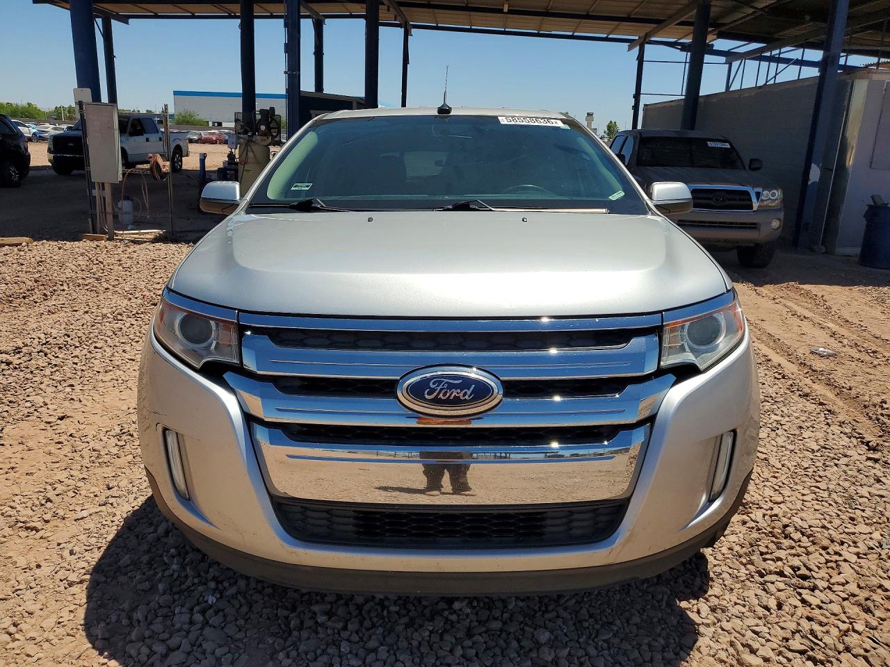 2014 Ford Edge Sel Silver vin: 2FMDK3JC6EBA46455