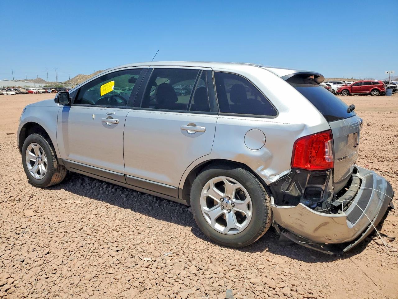 2014 Ford Edge Sel Silver vin: 2FMDK3JC6EBA46455