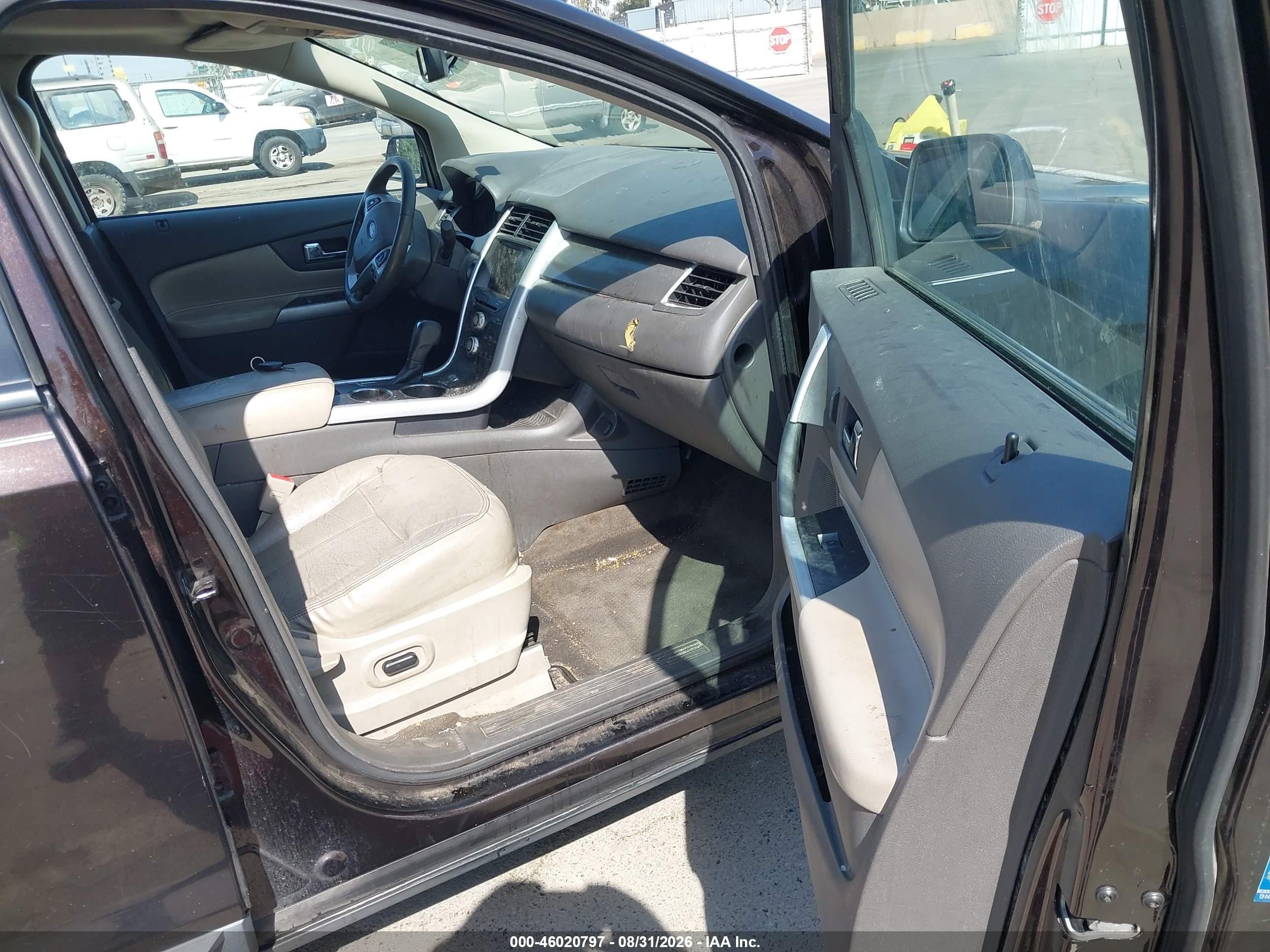 2014 Ford Edge Sel Коричневый vin: 2FMDK3JC6EBA58055