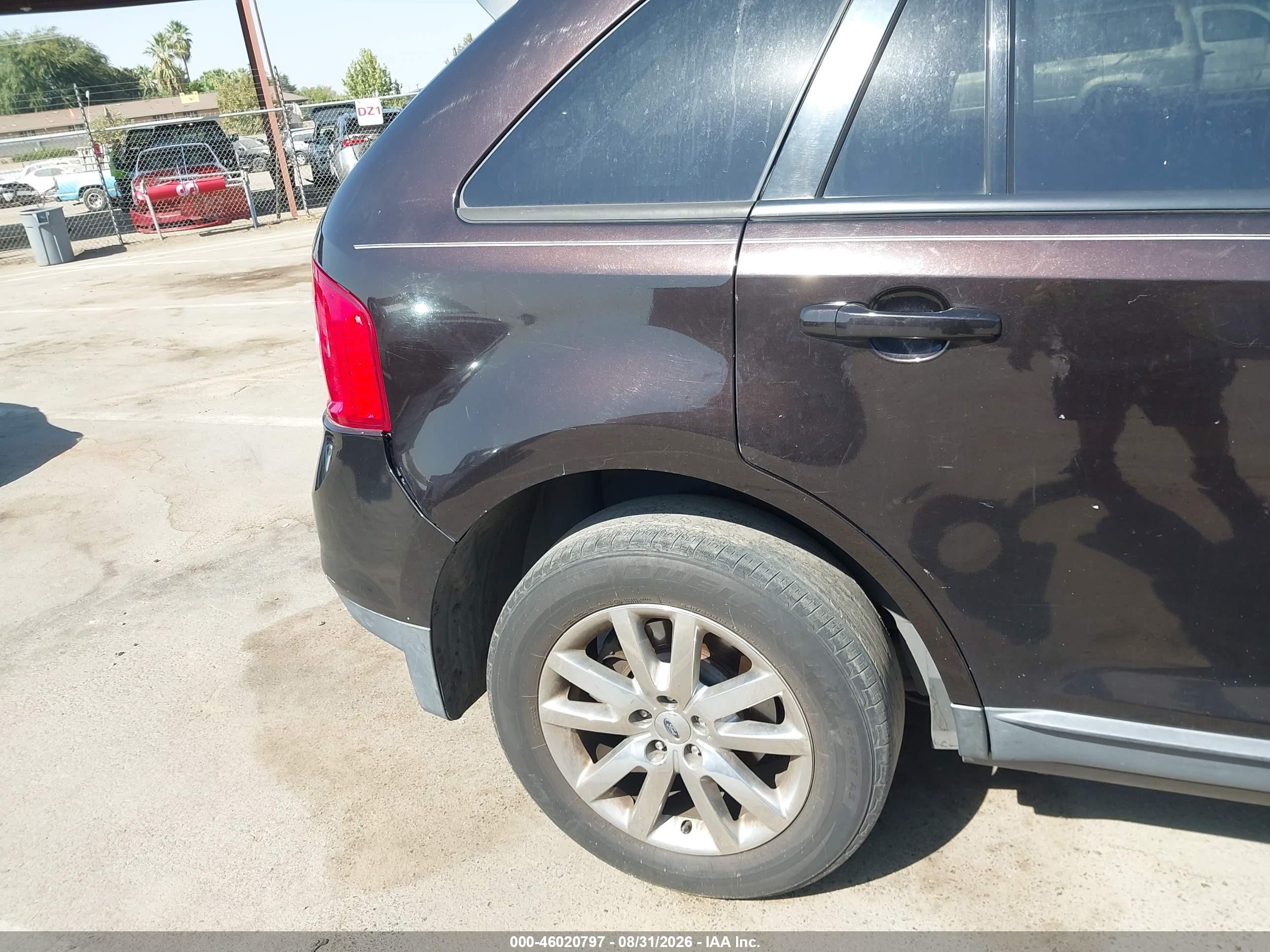 2014 Ford Edge Sel Коричневый vin: 2FMDK3JC6EBA58055