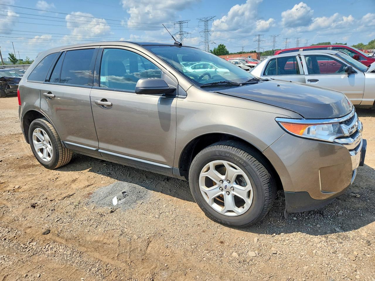 2014 Ford Edge Sel Gray vin: 2FMDK3JC6EBA81979