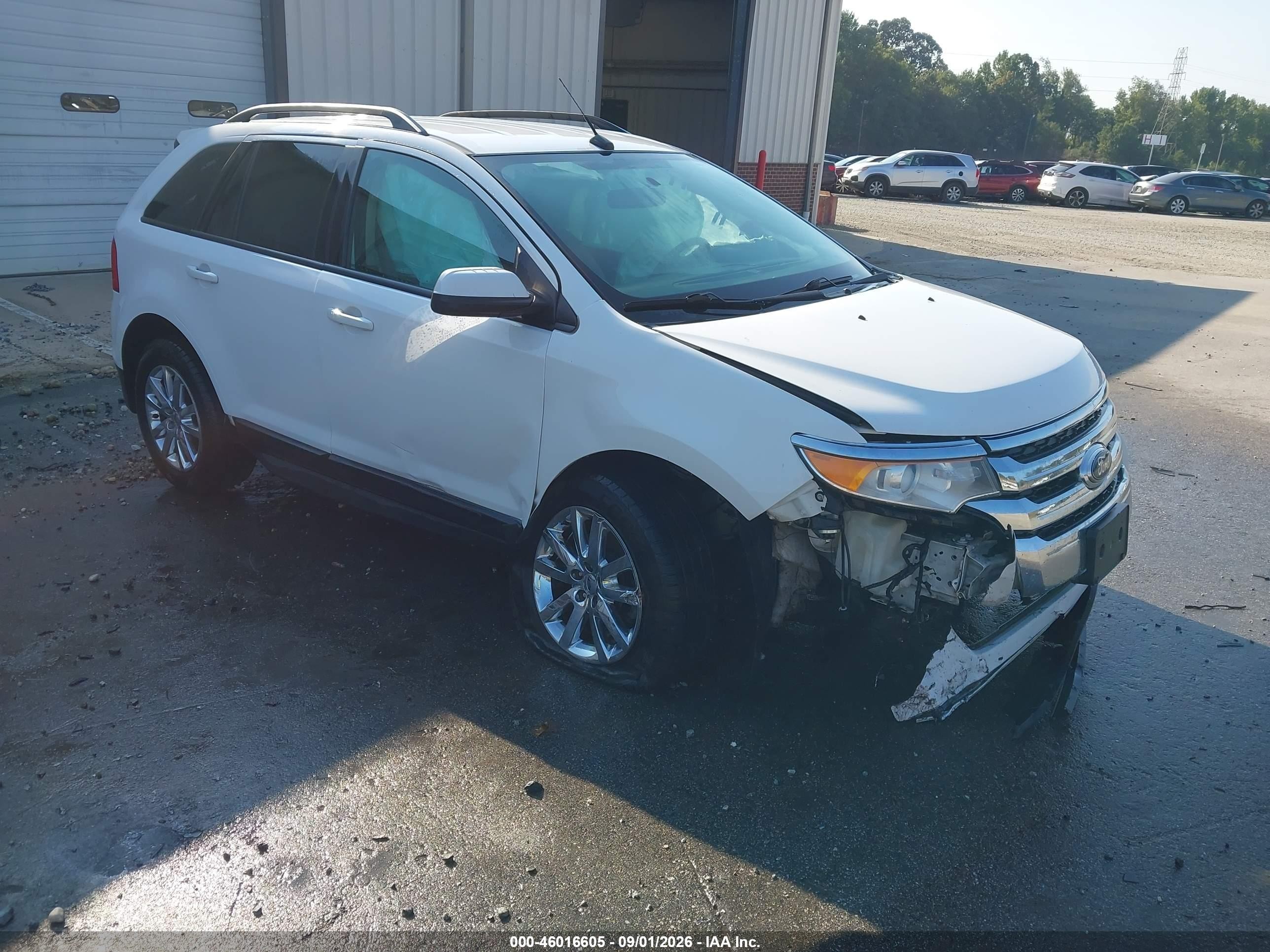 2014 Ford Edge Sel White vin: 2FMDK3JC6EBB20828