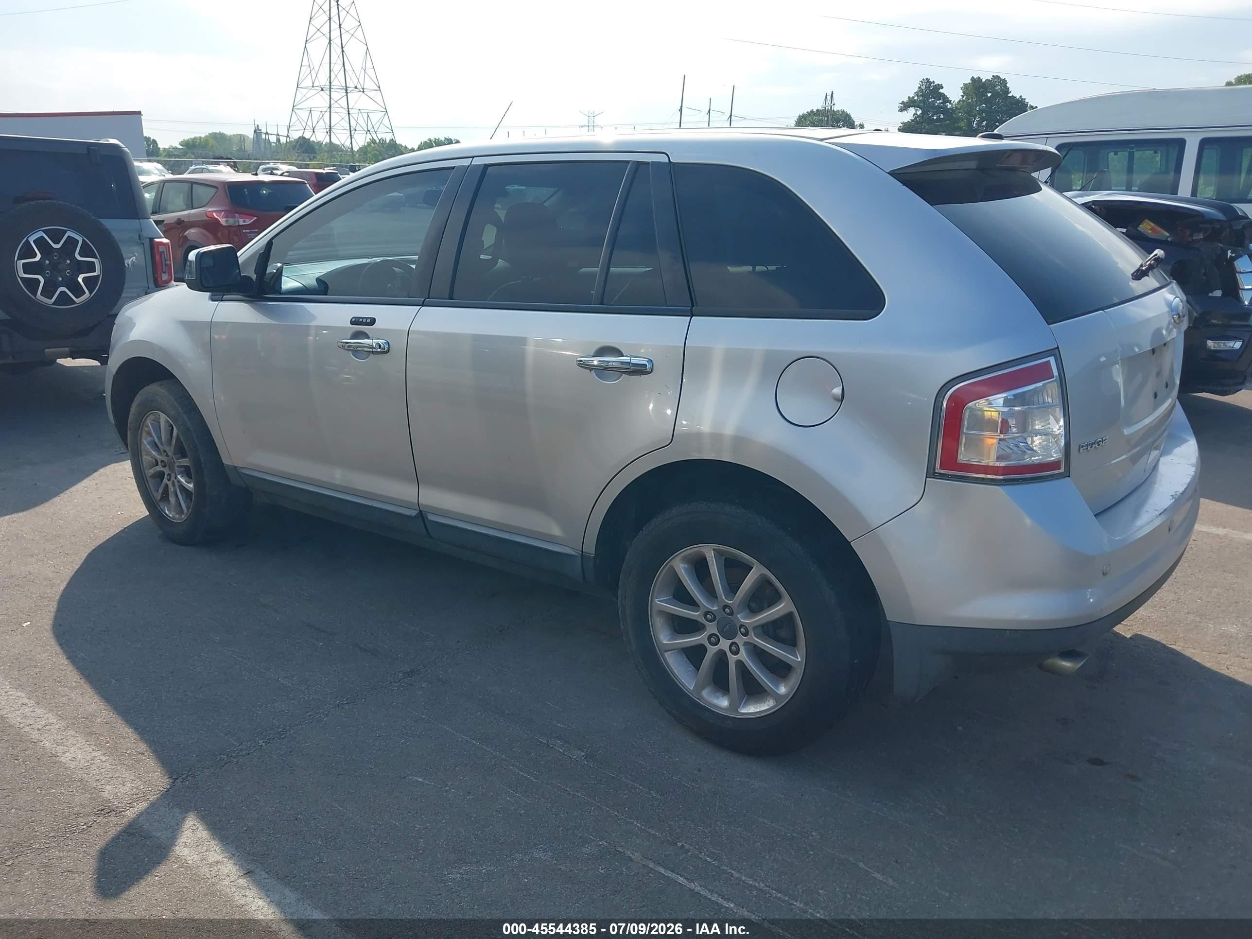 2010 Ford Edge Sel Silver vin: 2FMDK3JC7ABA83217