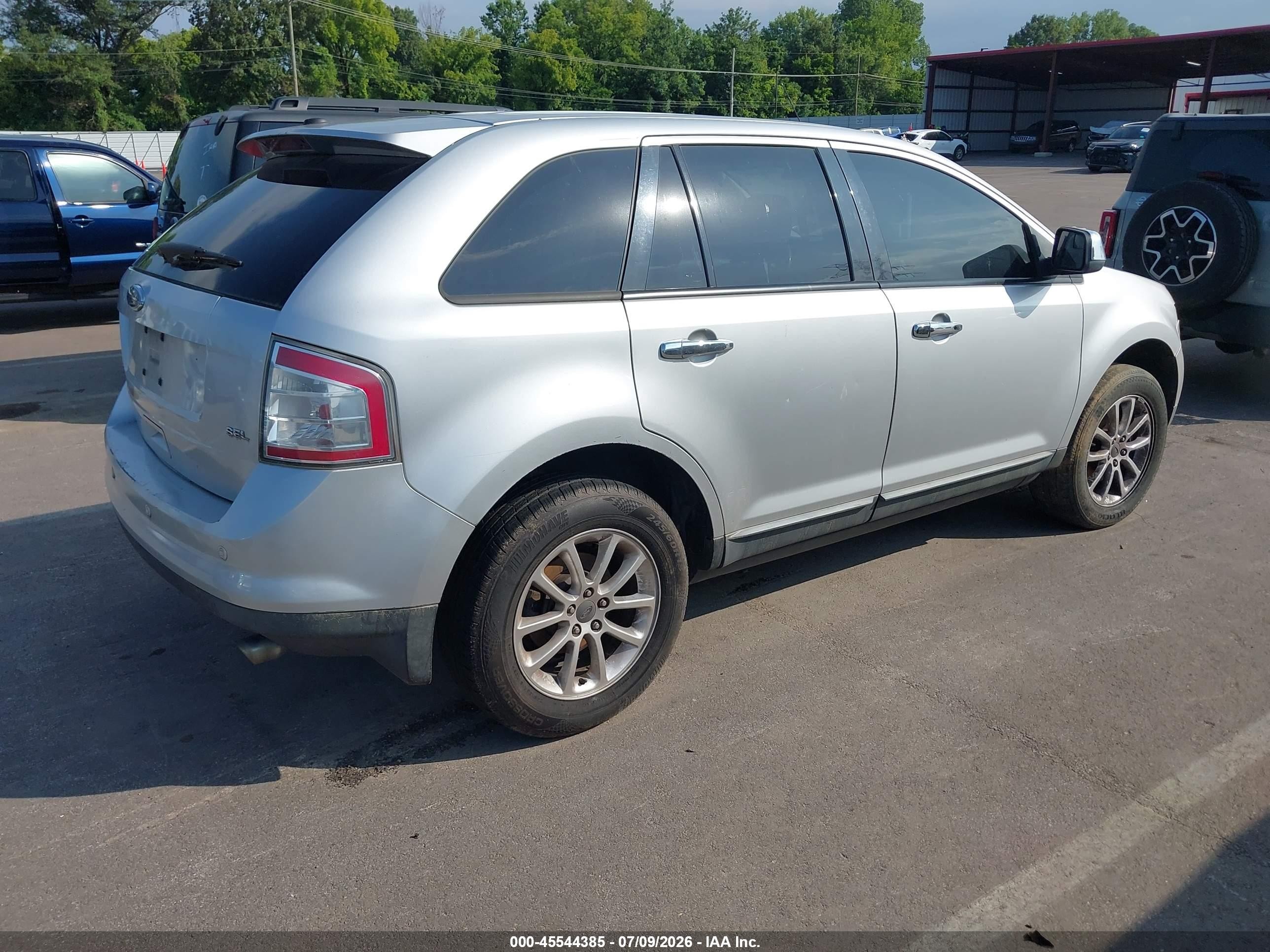 2010 Ford Edge Sel Silver vin: 2FMDK3JC7ABA83217