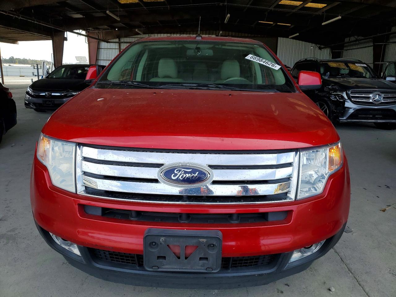2010 Ford Edge Sel Red vin: 2FMDK3JC7ABA83671