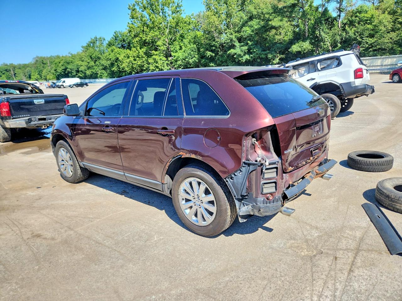 2010 Ford Edge Sel Burgundy vin: 2FMDK3JC7ABB44971